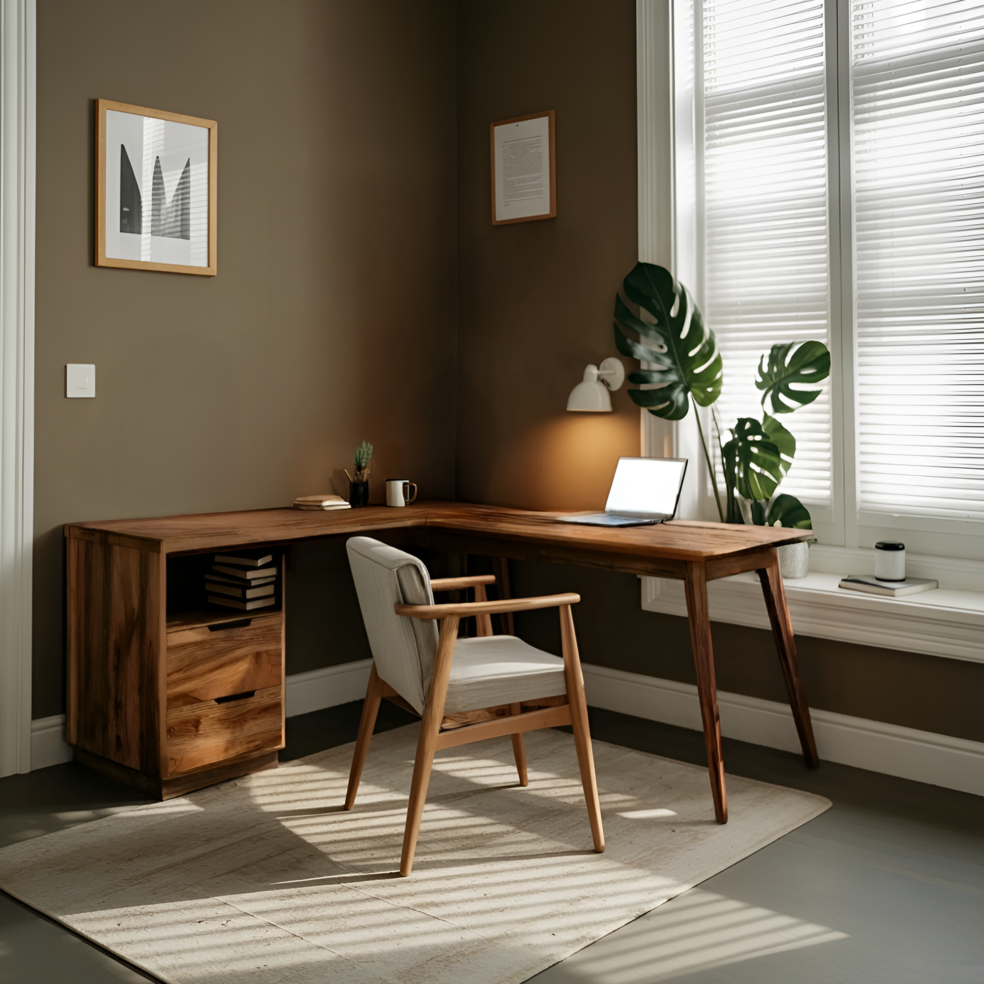 Minimal L Shaped Desk For Home Workspace Lynnsnail