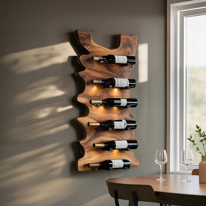 Handcrafted Live Edge Wine Holder For Entryway Design Ideas Lynnsnail
