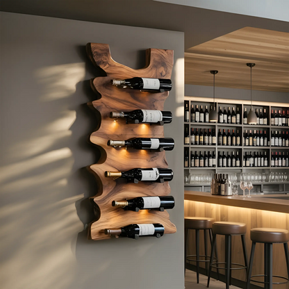 Handcrafted Live Edge Wine Holder For Entryway Design Ideas Lynnsnail