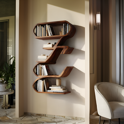 Modern Sculptural Wall Shelf For Living Room Display Lynnsnail