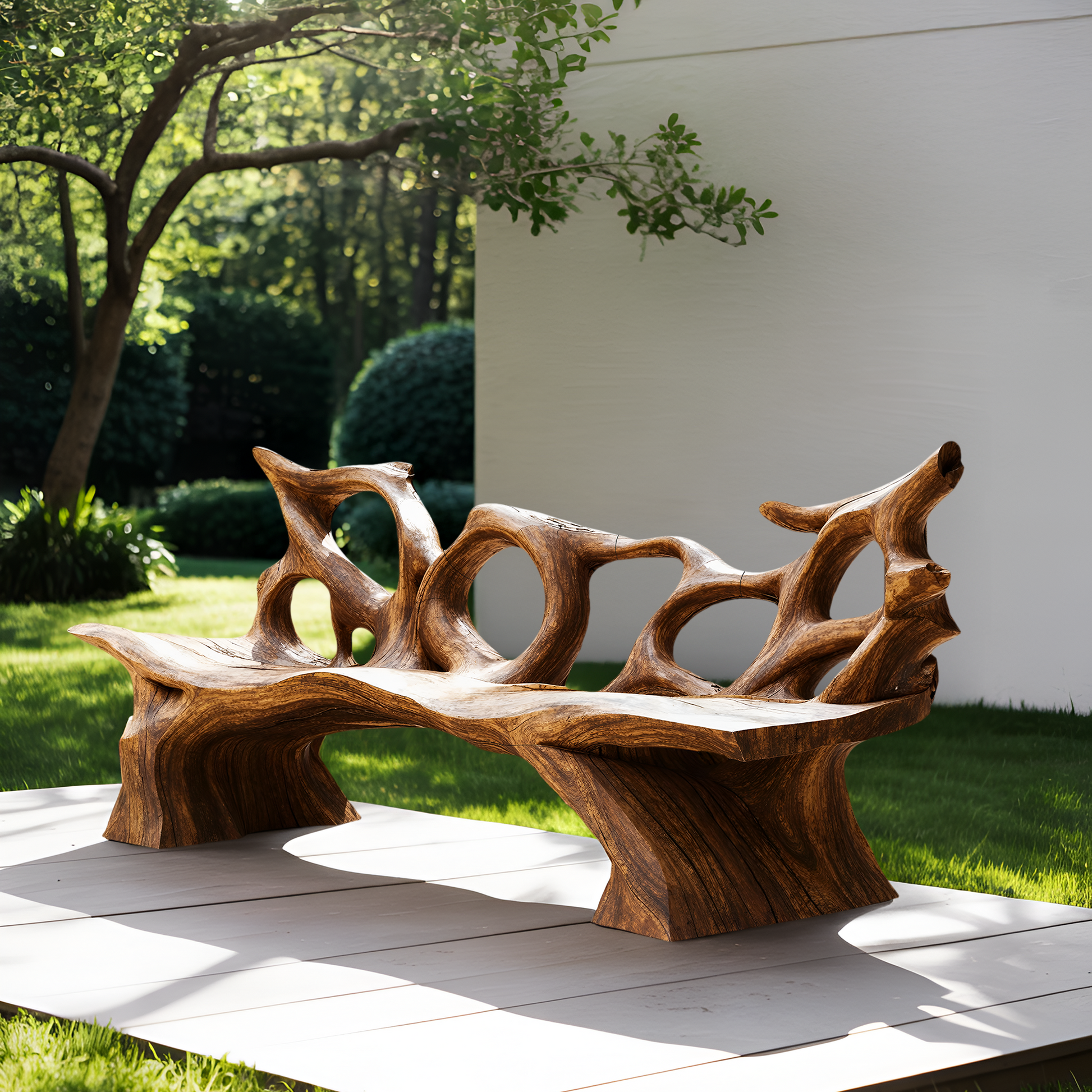 Mid Century Branch Bench Entryway Furniture For Compact Foyers Lynnsnail