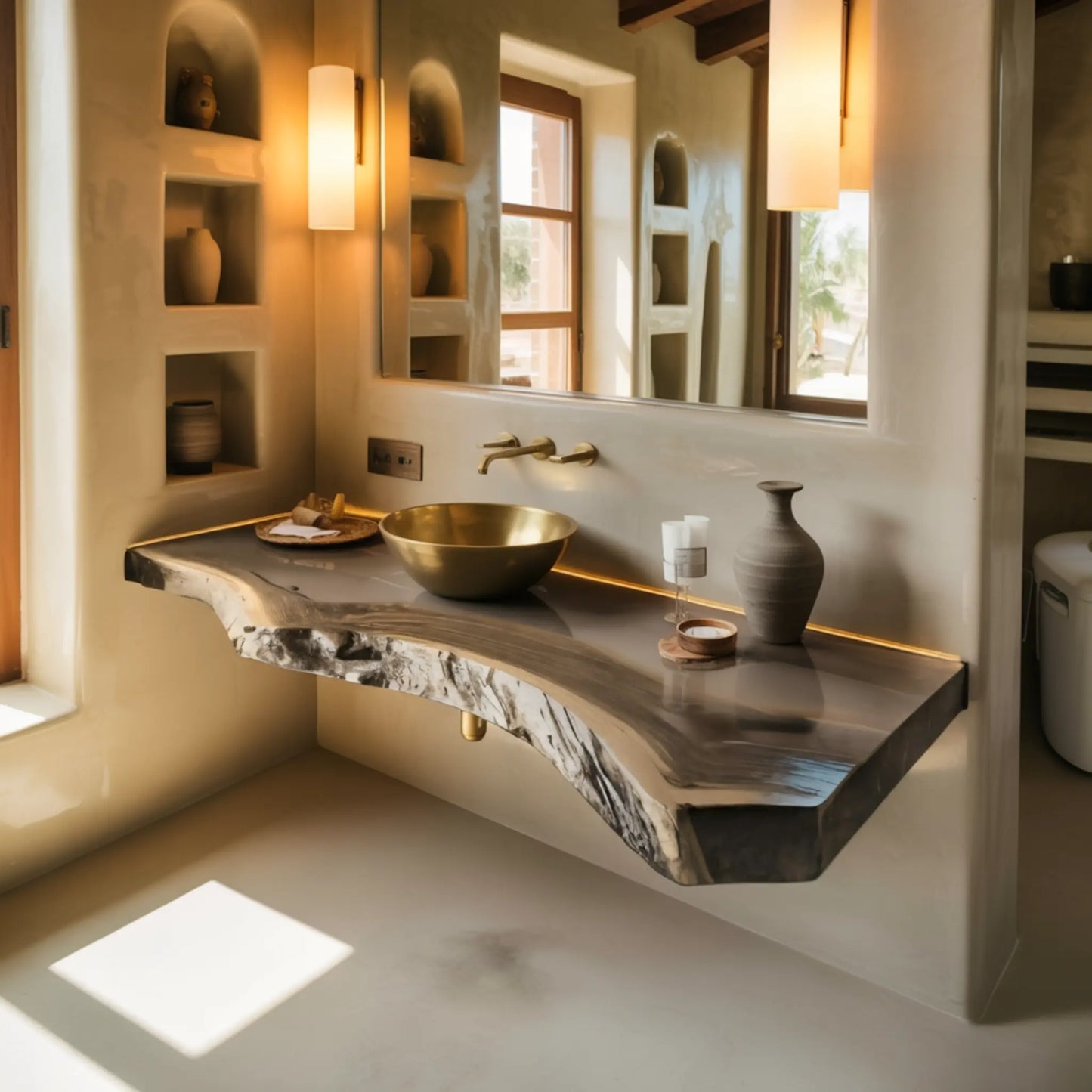 Riverbend Solid Wood Floating Bathroom Vanity Lynnsnail