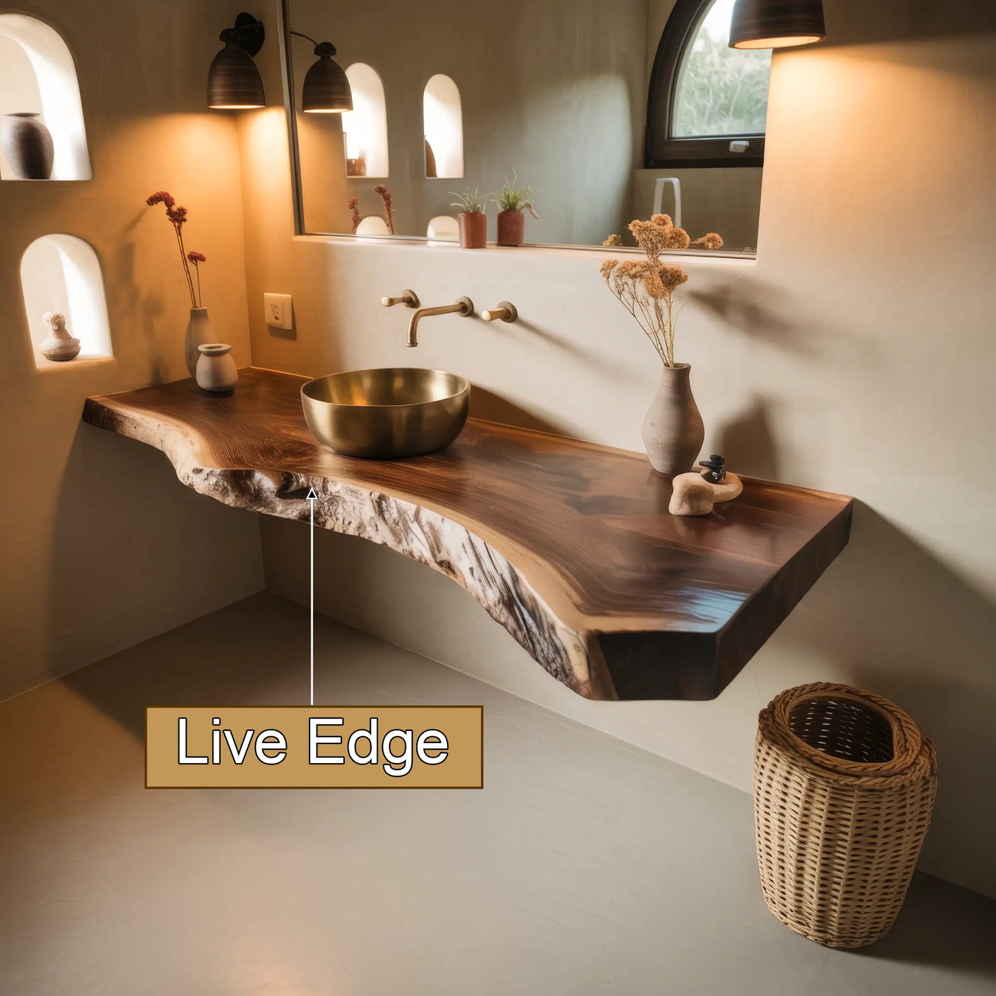 Riverbend Solid Wood Floating Bathroom Vanity Lynnsnail