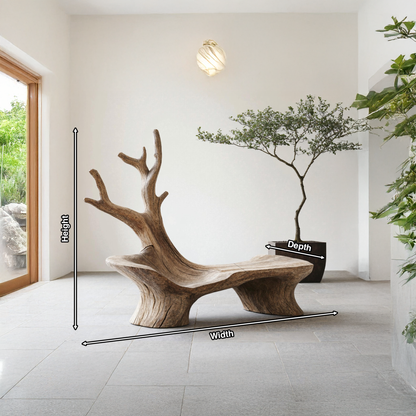 Mid Century Branch Bench Outdoor Seating For Timeless Patio Comfort Lynnsnail