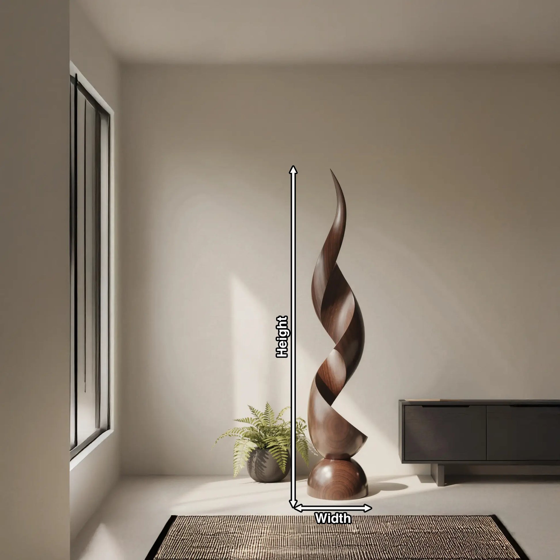 Handcrafted Organic Contemporary Landscape Sculpture For Office Decor Lynnsnail