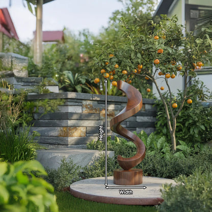 Handcrafted Wooden Sculpture For Garden Art Decor Lynnsnail