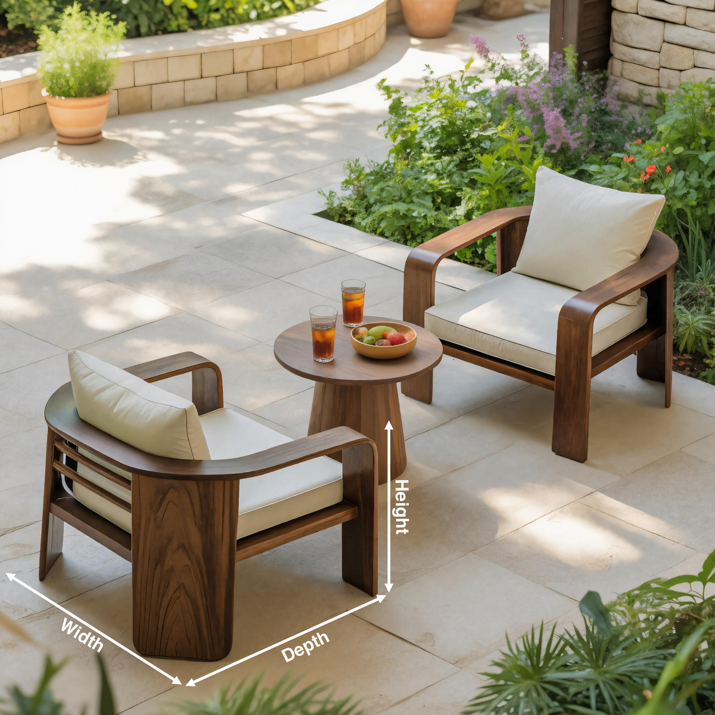 Modern Outdoor Wood Lounge Chair For Patio Or Garden Lynnsnail
