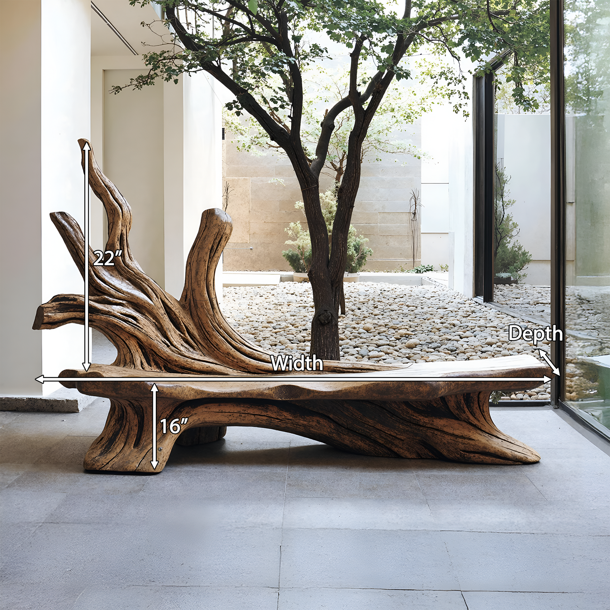 Farmhouse Branch Bench Outdoor Decor For Charming Backyards Lynnsnail