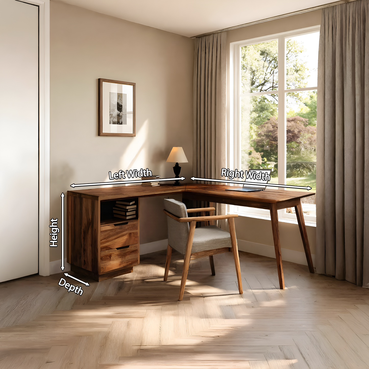 Minimal L Shaped Desk For Home Workspace Lynnsnail