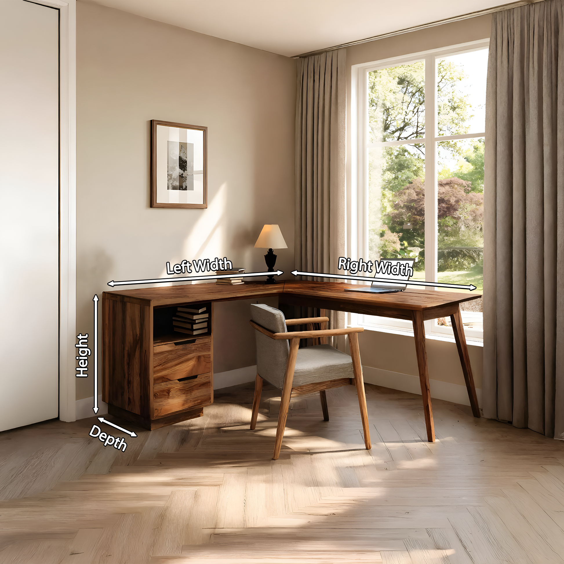 Minimal L Shaped Desk For Home Workspace Lynnsnail