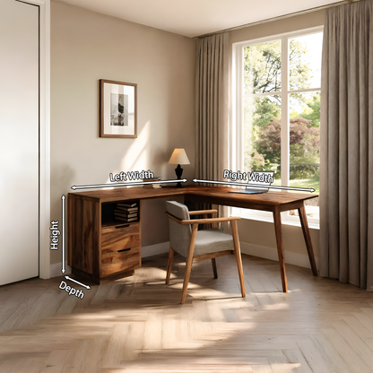 Minimal L Shaped Desk For Home Workspace Lynnsnail