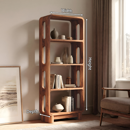 Contemporary Tall Bookshelf For Living Or Bedroom Lynnsnail