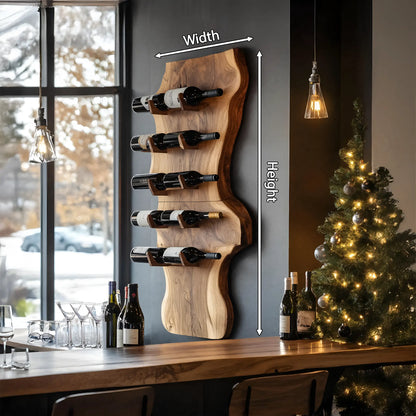 Modern Solid Wood Wine Rack For Living Room And Bar Display Lynnsnail