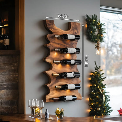 Handcrafted Live Edge Wine Holder For Entryway Design Ideas Lynnsnail