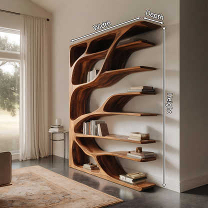 Modern Statement Bookshelf For Home Interiors Decor Lynnsnail