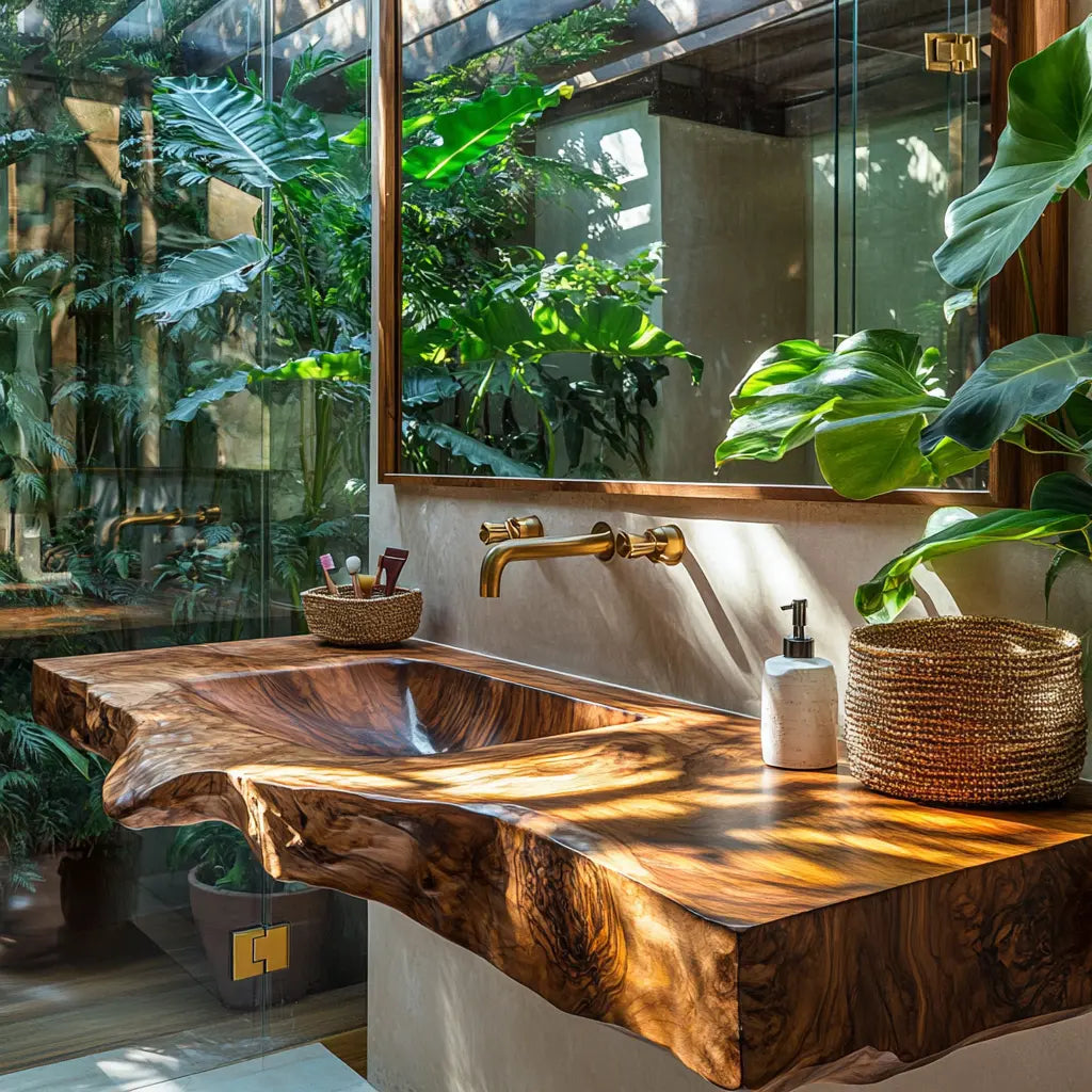 Sylvara Sculpted Solid Wood Floating Bathroom Vanity with Integrated Sink SPA267467 Lynnsnail