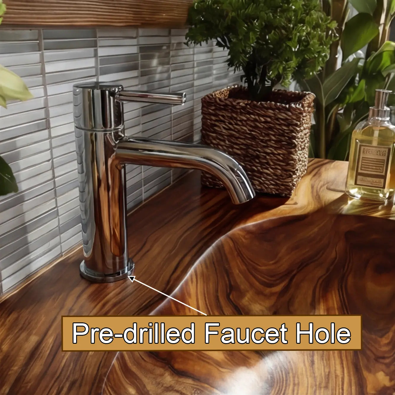 Talvera Live Edge Solid Wood Floating Bathroom Vanity with Integrated Sink SPA4834822 Lynnsnail