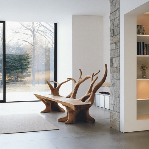 Handcrafted Branch Bench For Living Room Statement Pieces Lynnsnail