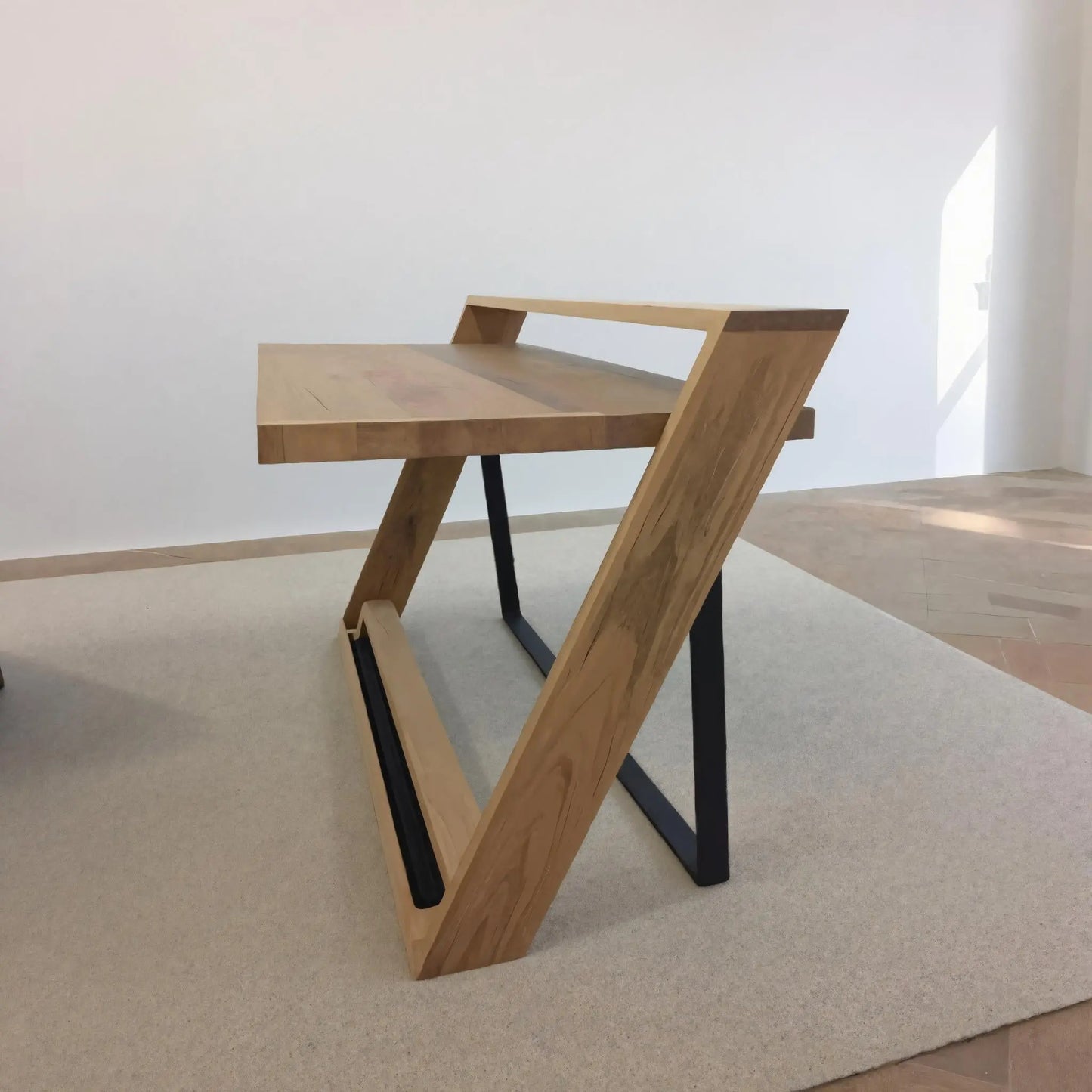 Unique Angular Desk With Z Frame For Home Or Office Lynnsnail