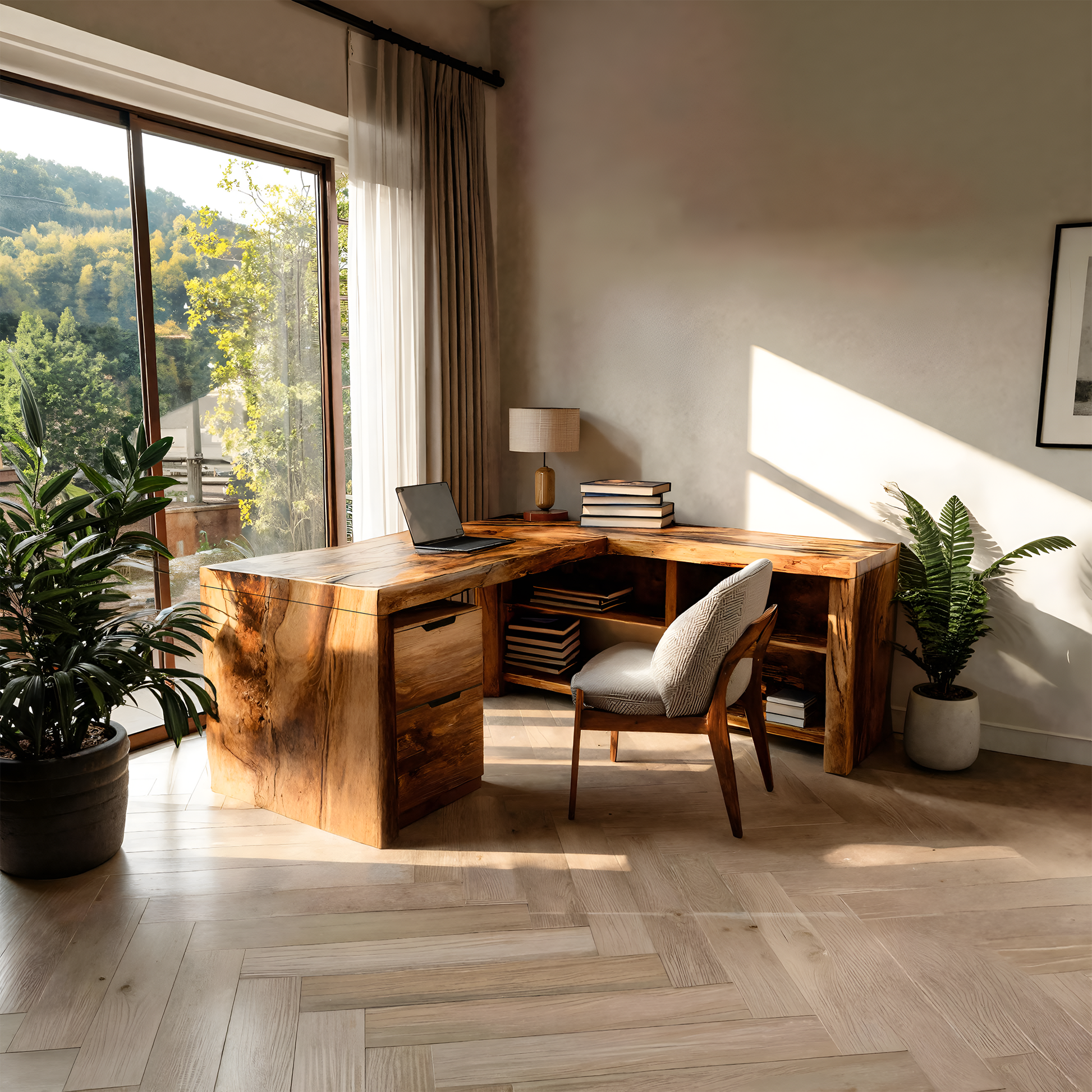 Contemporary L Shaped Workstation Desk For Study Room Lynnsnail