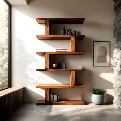 Contemporary Bookshelf With Clean Lines For Living Room Lynnsnail