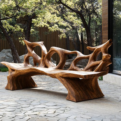 Mid Century Branch Bench Entryway Furniture For Compact Foyers Lynnsnail