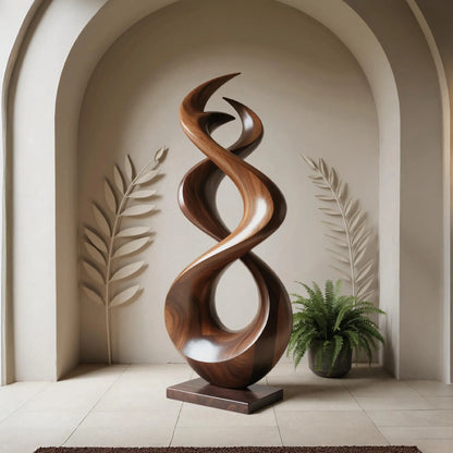 Rustic Abstract Sculpture For Outdoor Garden Lynnsnail