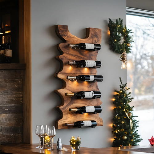 Handcrafted Live Edge Wine Holder For Entryway Design Ideas Lynnsnail