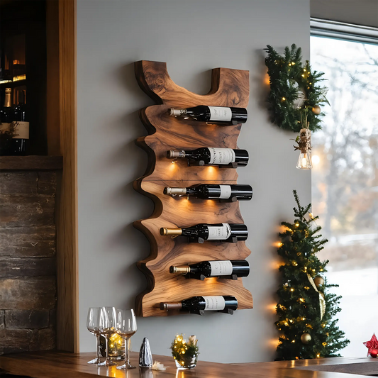 Handcrafted Live Edge Wine Holder For Entryway Design Ideas Lynnsnail