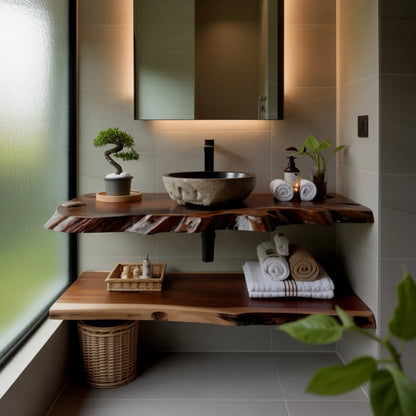 Tidewood Live Edge Floating Bathroom Vanity Lynnsnail