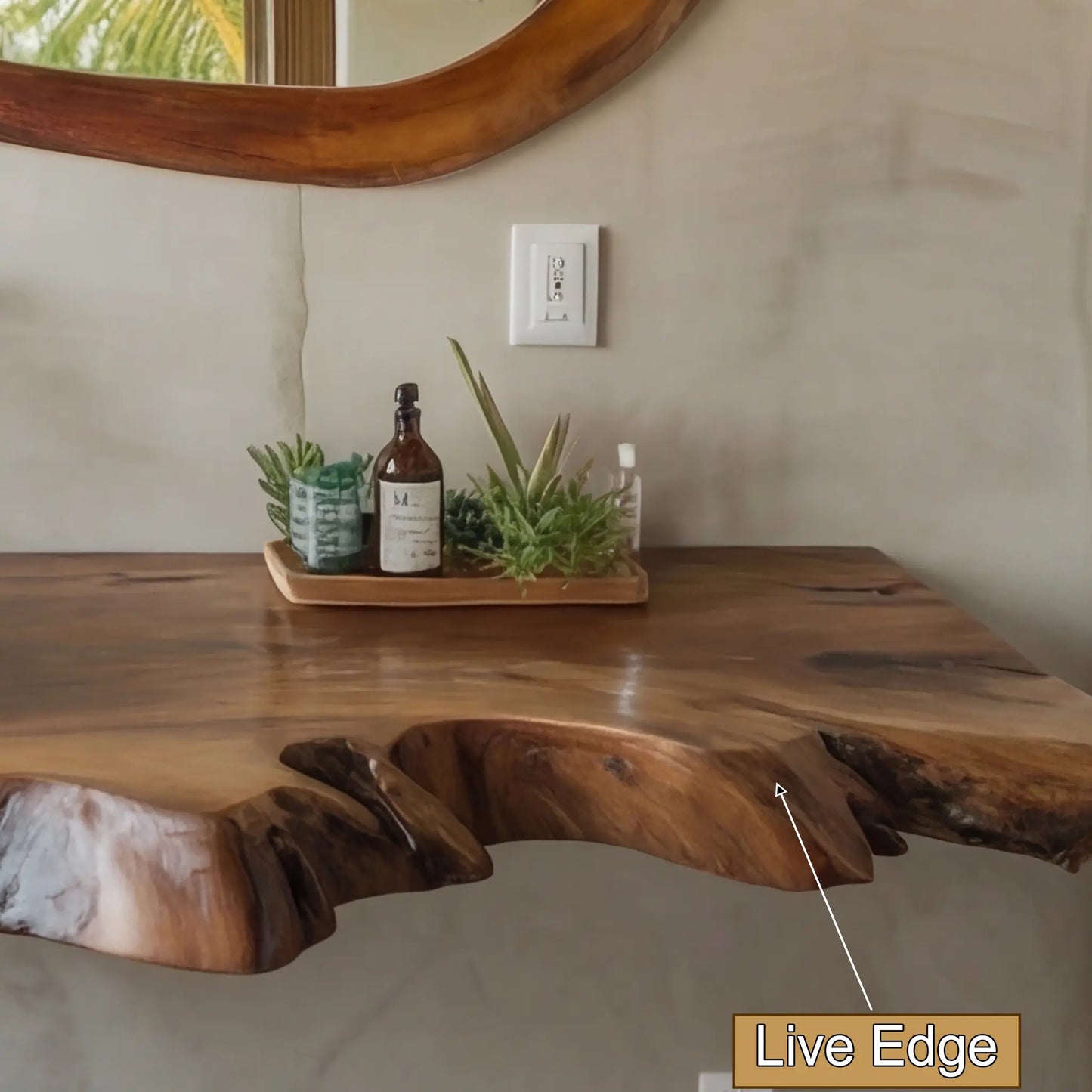 Tidewood Live Edge Floating Bathroom Vanity Lynnsnail