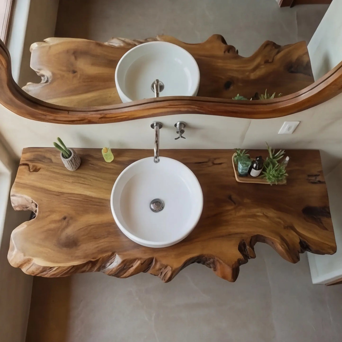 Tidewood Live Edge Floating Bathroom Vanity Lynnsnail