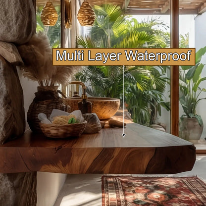 Trevano Live Edge Solid Wood Floating Bathroom Vanity SPA358958 Lynnsnail