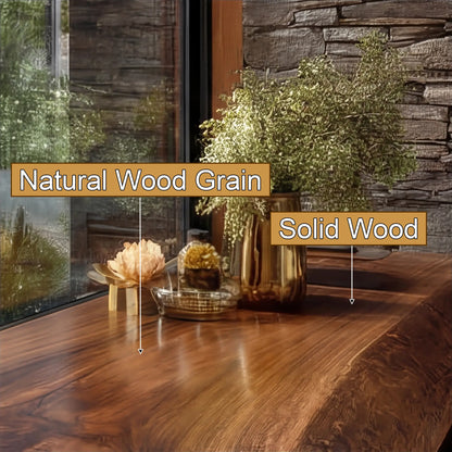 Valdren Sculpted Live Edge Solid Wood Floating Bathroom Vanity with Integrated Sink SPA354346 Lynnsnail