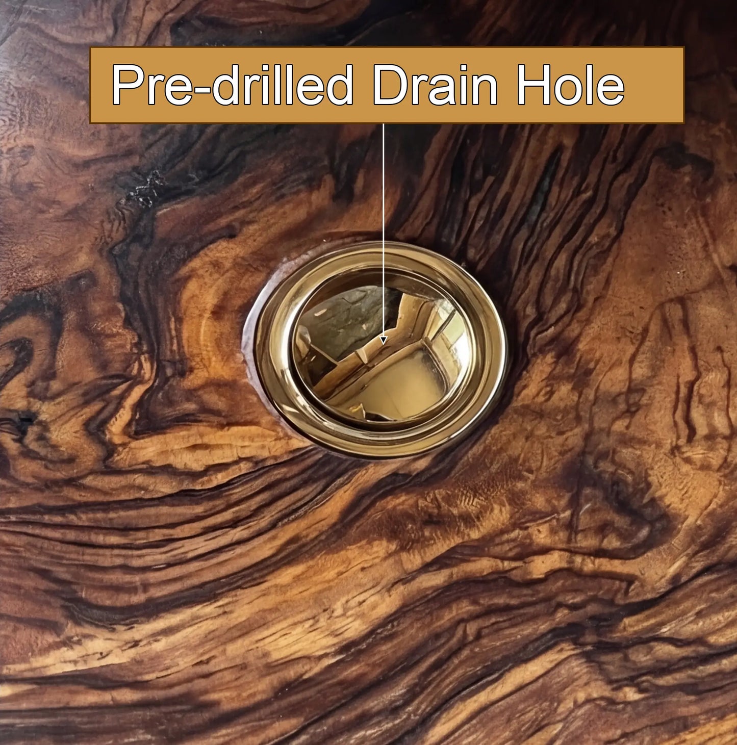 Valthera Live Edge Solid Wood Floating Bathroom Vanity with Integrated Sink SPA235756 Lynnsnail