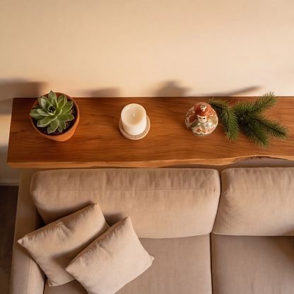 Vareon Live Edge Solid Wood Floating Shelf SPA941384