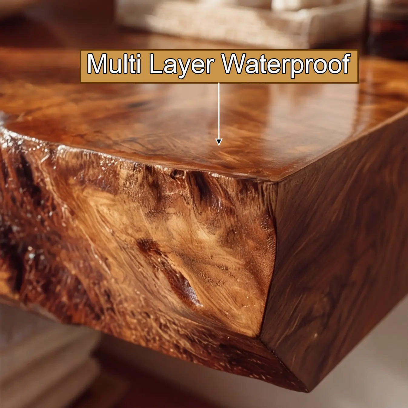 Velmoro Handcrafted Live Edge Solid Wood Floating Bathroom Vanity SPA723618 Lynnsnail