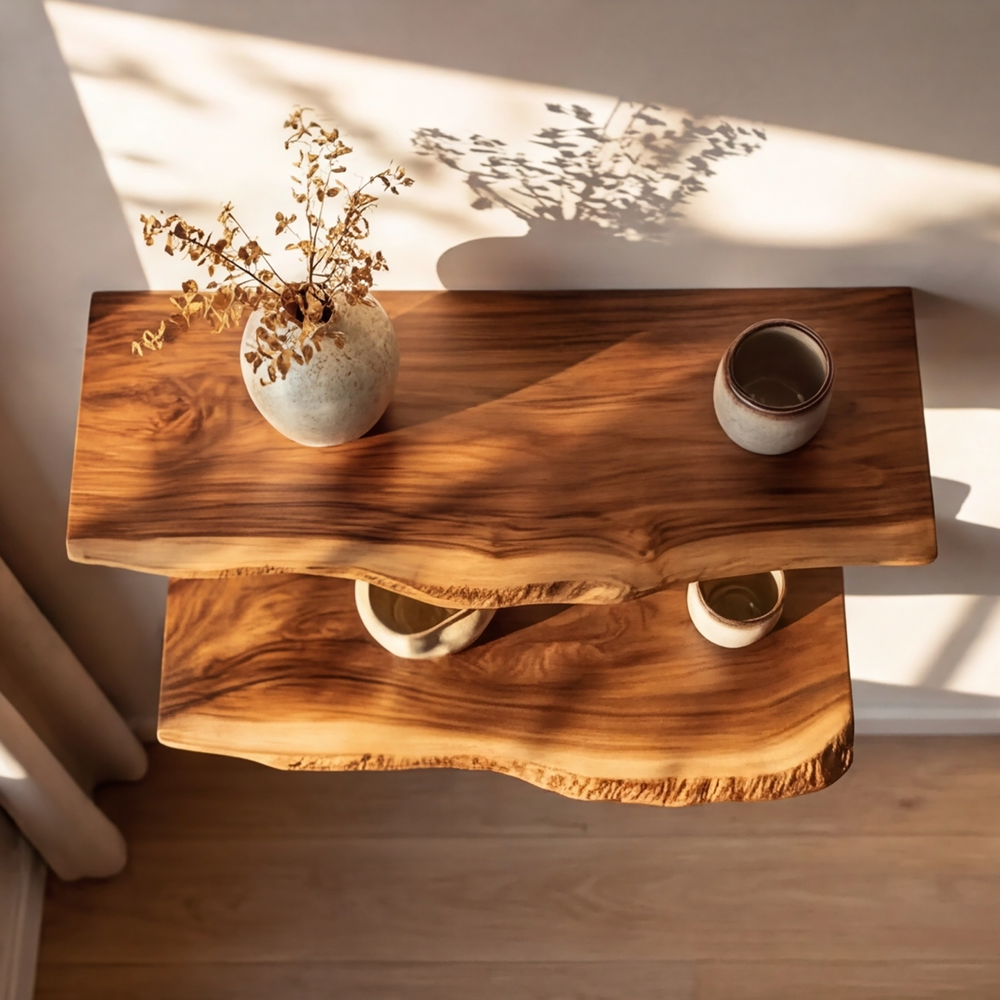 Velorin Live Edge Solid Wood Floating Shelf SPA635142