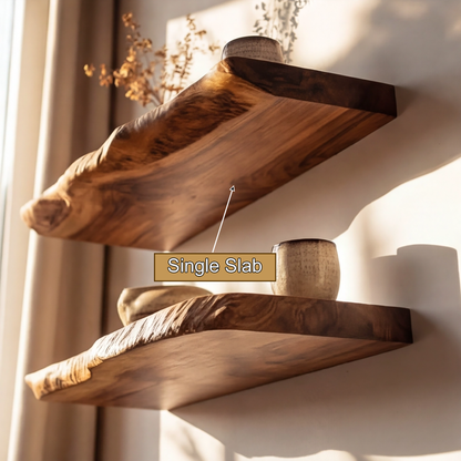 Velorin Live Edge Solid Wood Floating Shelf SPA635142