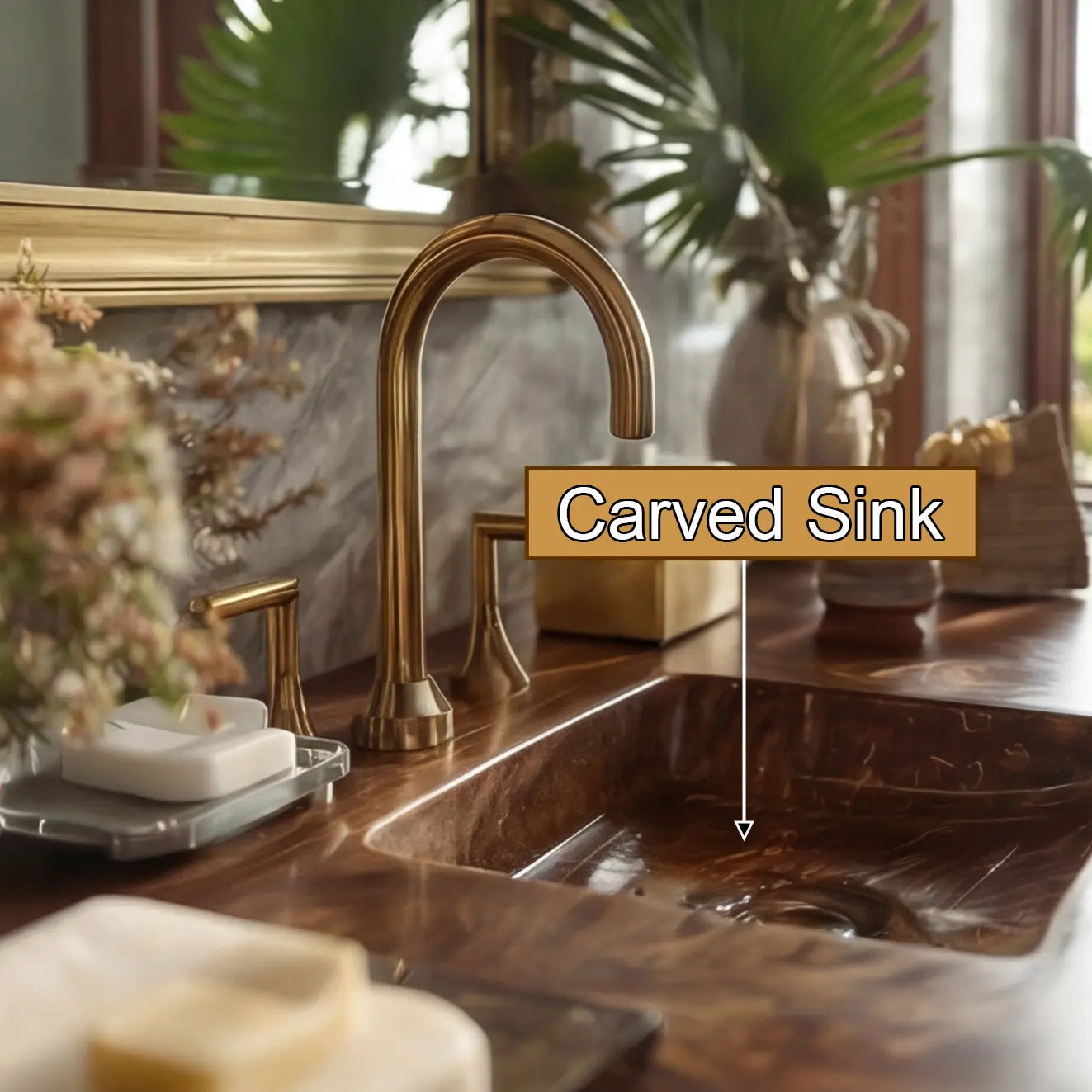 Virello Live Edge Solid Wood Floating Bathroom Vanity with Integrated Sink SPA242234 Lynnsnail