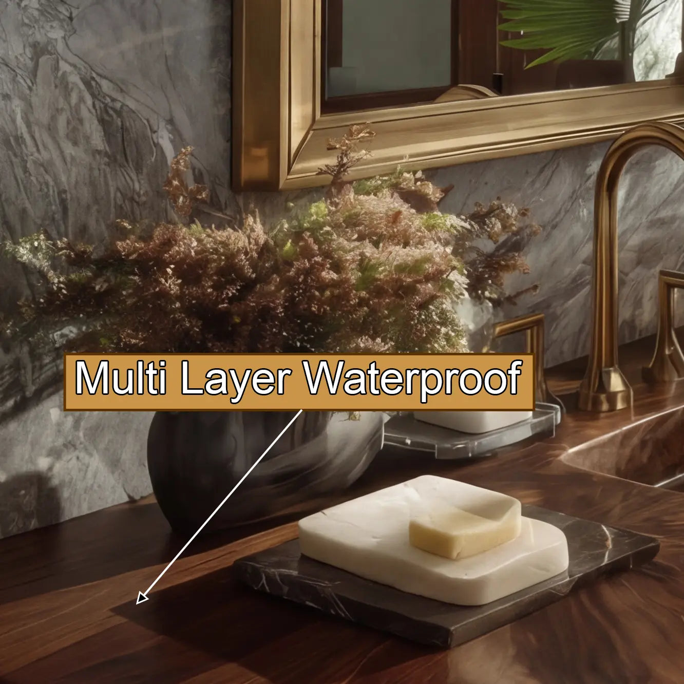 Virello Live Edge Solid Wood Floating Bathroom Vanity with Integrated Sink SPA242234 Lynnsnail