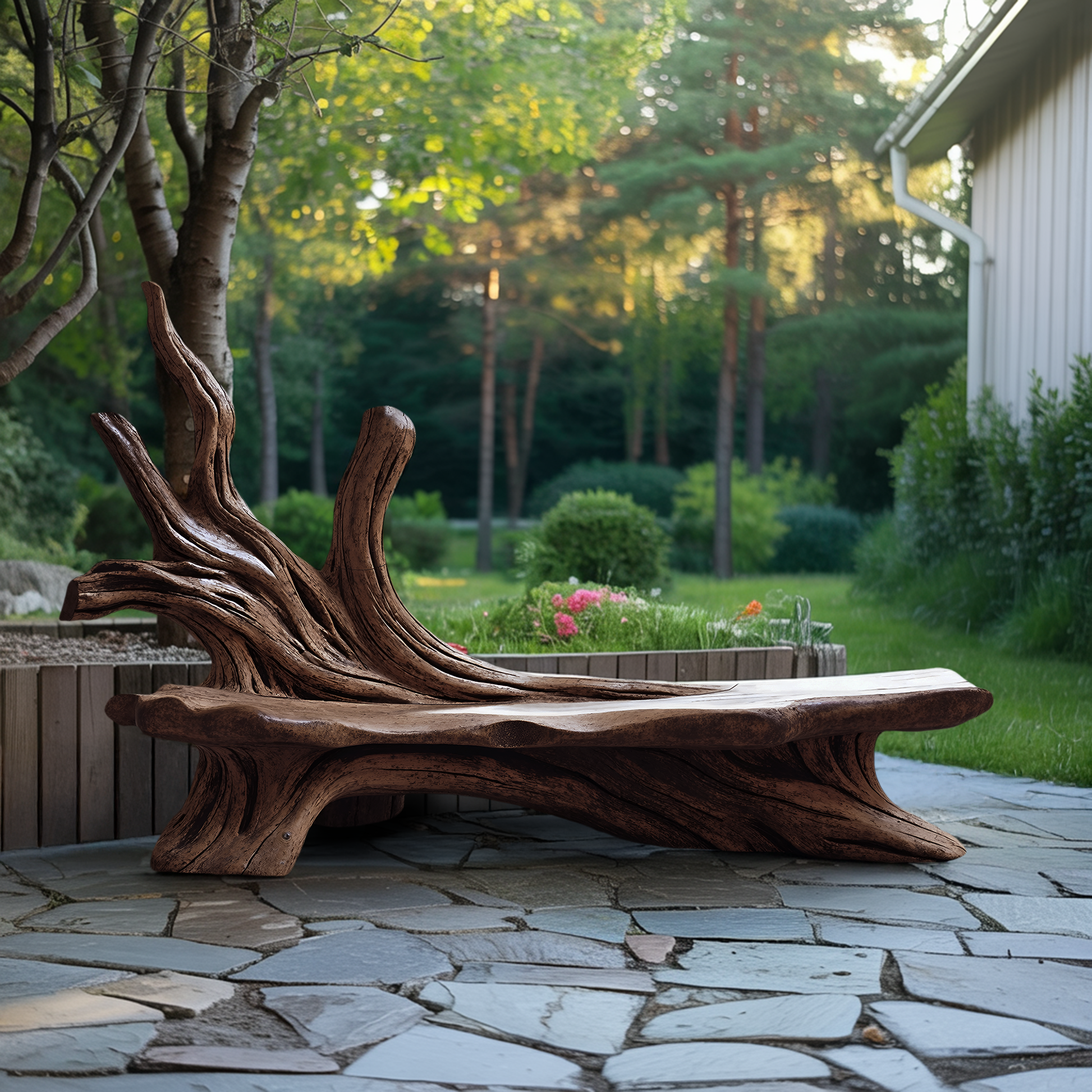 Farmhouse Branch Bench Outdoor Decor For Charming Backyards Lynnsnail