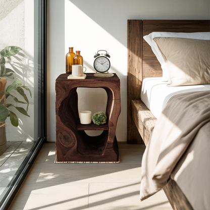 Mid Century Wooden Nightstand For Chic Bedroom Set Lynnsnail