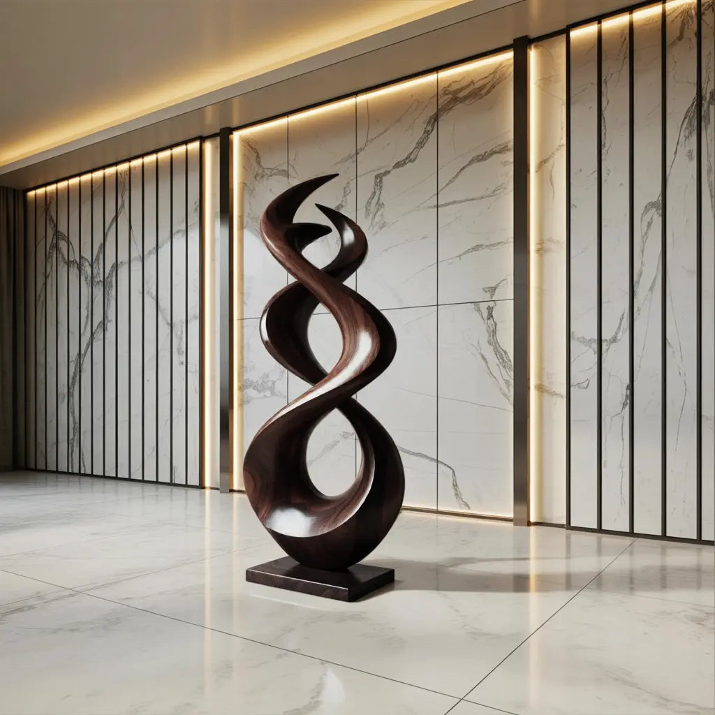 Rustic Abstract Sculpture For Outdoor Garden Lynnsnail