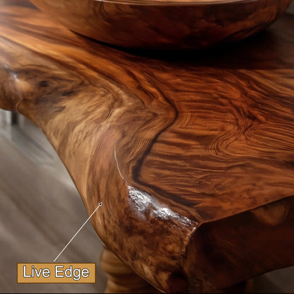 Zeravon Live Edge Solid Wood Floating Bathroom Vanity SPA751828 Lynnsnail
