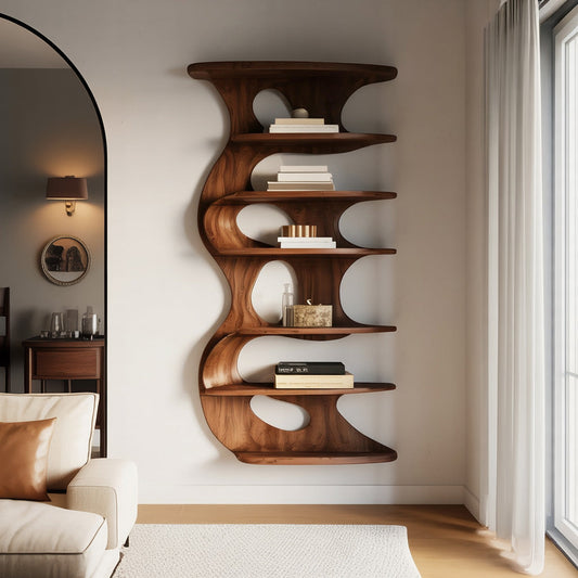 Modern Wall Mounted Bookshelf For Living Room Lynnsnail