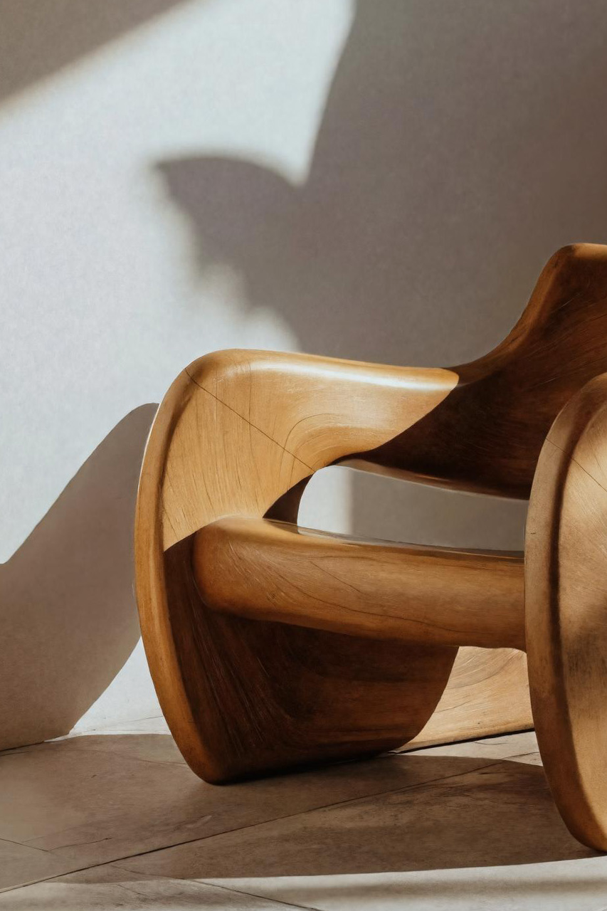 Artistic Sculptural Lounge Chair For Living Room Or Interior Lynnsnail
