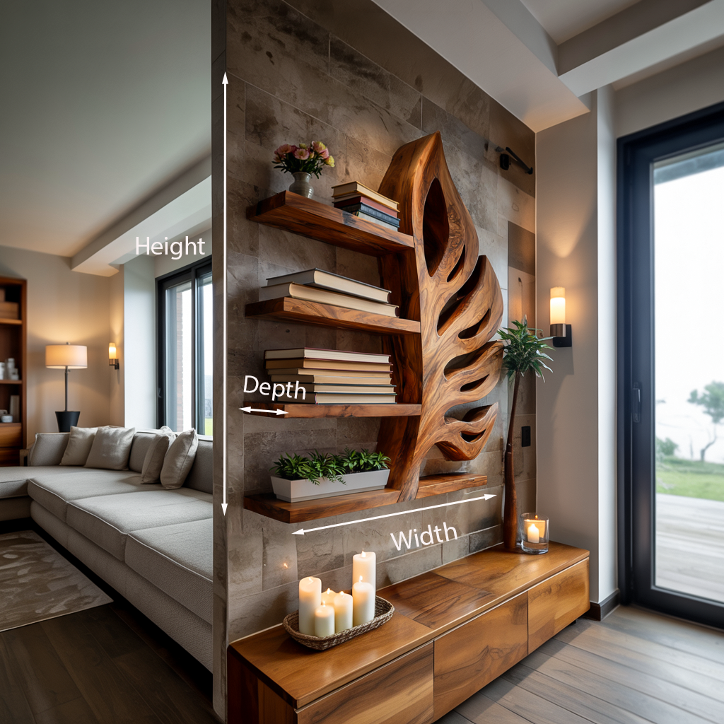 Nature Inspired Wooden Leaf Bookshelf for Modern Interior Lynnsnail