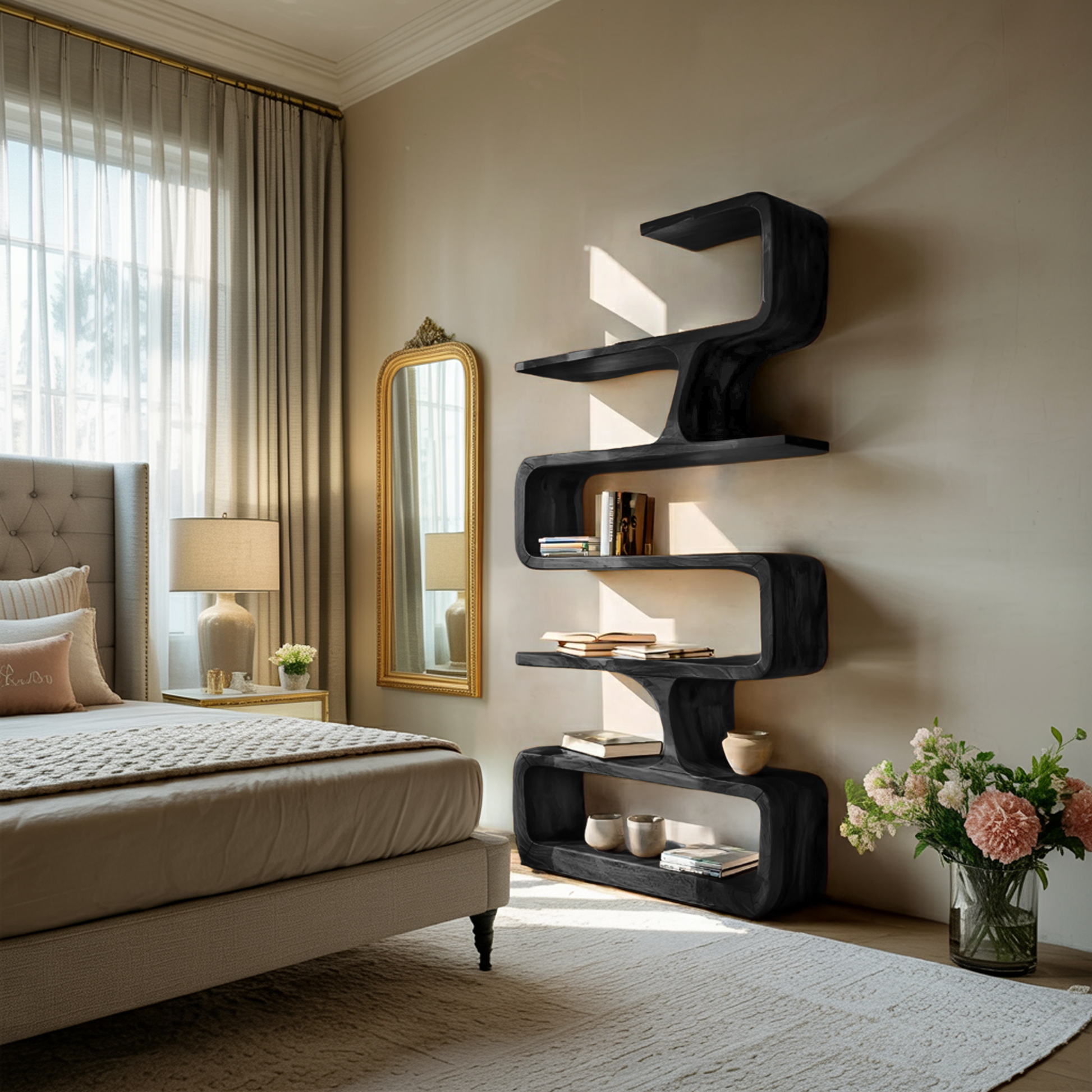 Contemporary Handmade Wooden Bookshelf For Home Styling Lynnsnail