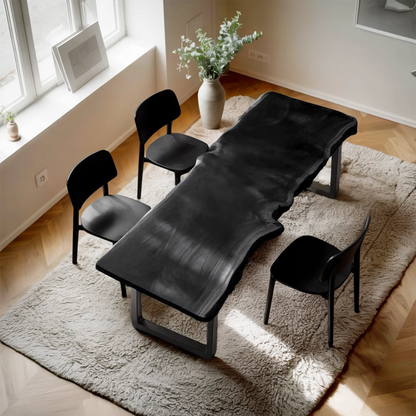 Rustic Live Edge Conference Table For Modern Office Lynnsnail